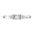 thumbnail image 3 of 1/4 Carat Diamond Twisted Engagement Ring in 14K White Gold (Ring Size : 4.5) (I1-I2 Clarity), 3 of 5