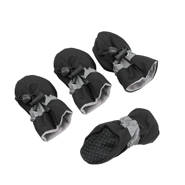 Zapatos antideslizantes para cachorros, 4 piezas, zapatos de suela blanda para perros con cordón aj Abanopi Protector de pata