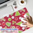thumbnail image 4 of Long Mouse Pads for Desk,Red Christmas Decoration Pattern Desk Mats on Top Of Desks, Desk Mouse Pad Extra Large with 3mm Non-Slip Base and Stitched Edge for Gaming,Office,Work,Home 31.5x11.8in, 4 of 5