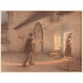 thumbnail image 2 of Jules Alexis Muenier 14x12 Black Ornate Wood Framed Double Matted Museum Art Print Titled: The Return of the Fields (ca. 1898), 2 of 5