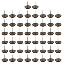 Uxcell Plastic Nail-On Furniture Glides 50Pcs 14.5mm Dia Table Chair Sofa Leg Floor Protectors Brown