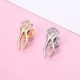 thumbnail image 2 of 4 PCS Brooch Golden Forma de dientes Broche Mini Aleación Broche Silver Broche Decoración, 2 of 6