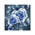 thumbnail image 1 of Kits de pintura de diamante rosa flor decoración de pared de diamante completo bordado punto de cruz artesanía, azul Kearding HA5459-05B, 1 of 6