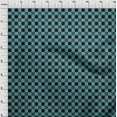 thumbnail image 3 of oneOone Polyester Lycra Dark Teal Green Fabric Gingham Check Craft Projects Decor Fabric Printed By The Yard 56 Inches Wide, 3 of 4