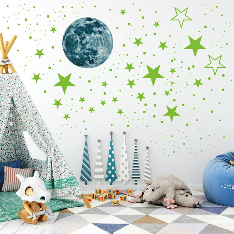 Glow in The Dark Stars for Ceiling Stickers Galaxy Wall Decals 289 Pcs  Ceiling Stars Glow in The Dark Glowing Stars and Planets Wall Stickers for  Baby