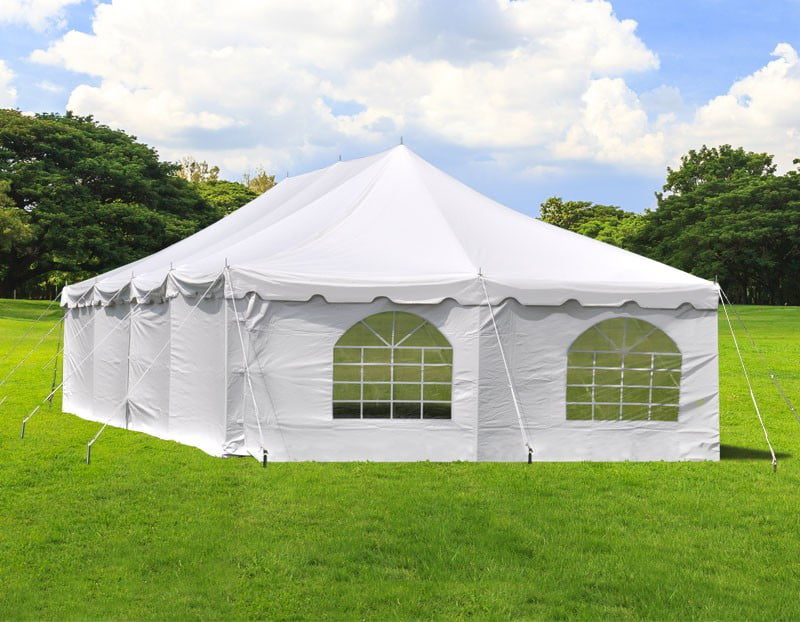 20x40 Outdoor Wedding Event Party Canopy Tent with Sidewalls, White Waterproof Party Tents