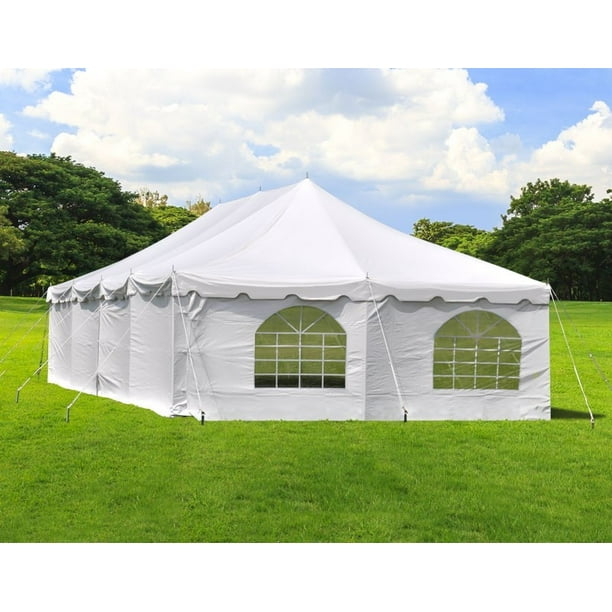 20x40 Outdoor Wedding Event Party Canopy Tent with Sidewalls, White