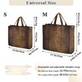 thumbnail image 2 of FORMRS Womens Corduroy Tote Bag Crossbody Shoulder Handbag with Pocket, Wood Grain, 2 of 7