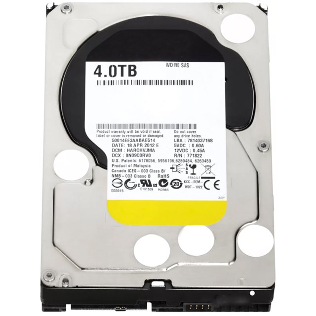 Disco Duro Interno Western Digital 4TB 3.5 7200RPM SAS WD4001FYYG