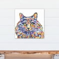 thumbnail image 4 of Creative Products Watercolor Long Hair Cat 20x20 Canvas Wall Art, 4 of 5