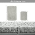 thumbnail image 6 of Ashler Ultra Soft Non Slip Bathroom Shower Area Rug Water Absorbing Plush Mat, 2 Sets Light Gray 17 x 24 & 20 x 32 inches, 6 of 7