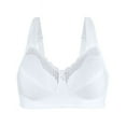 thumbnail image 3 of Exquisite Form 5100535 Fully® Cotton Soft Cup Wireless Full-Coverage Bra with Back Closure & Lace, 3 of 7