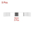 thumbnail image 2 of 5 Pcs 5mm Bicycle Aluminium Alloy Handlebar Stem Spacers Fork Washer Fit 11/8inch Stem Silver Tone, 2 of 5