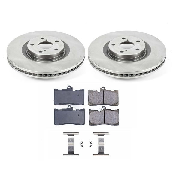 Ultimate Brakes Front Ceramic Brake Pad and Rotor Kit with Hardware WM80184