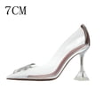 thumbnail image 1 of 2024 Hot Glitter Rhinestones Women Pumps Crystal PVC Summer Lady Shoes Transparent High heels Party Prom Shoes FGS, 1 of 6
