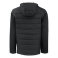 thumbnail image 3 of Men's Cutter & Buck  Black Big 12 Gear Evoke Hybrid Eco Softshell Recycled Full-Zip Hoodie, 3 of 3