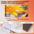 thumbnail image 5 of Lightwish Watercolor Journal, 100% Cotton Cold Pressed 140lb/300gsm 4.72 x 4.72'' 20 Sheets Acid Free Watercolor Paper, Preimum Leather Cover Watercolor Sketchbook, 5 of 9