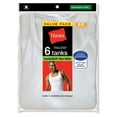 thumbnail image 2 of Hanes Men's 6 Pack A-Shirts Classic Tagless Tanks - White - X-Large, 2 of 2