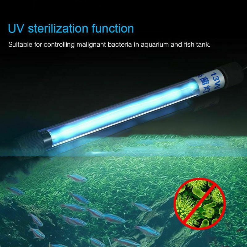 Aquarium Submersible UV Light Sterilizer Fish Germicidal Clean Lamp -