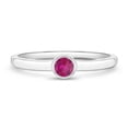 thumbnail image 1 of 925 Sterling Silver Simulated Ruby Birthstone Ring For Pre-Teen Girls Size 5, 1 of 4