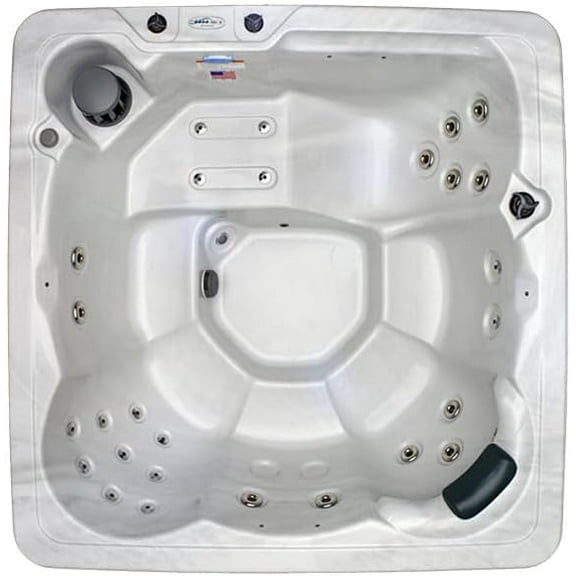 Hudson Bay HB29 6-Person Hot Tub with 29 Therapy Jets and Digital Controls – Sterling Acrylic Interior and Mocha Exterior Cabinet - Ideal for Backyard Relaxation and Hydrotherapy