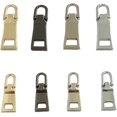 thumbnail image 1 of 8 Pieces Zip Pull Tabs Replacement 4 Colours 2 Sizes Metal Zipper Fixer Repair Replacement Puller Zipper Slider Zipper Puller, 1 of 4