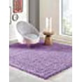 thumbnail image 3 of Unique Loom 3126219 Tapis Carré Shag Solide 8 Pi. 2 Po. x 8 Pi. 2 Po., Lilas, 3 of 10