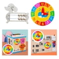 thumbnail image 1 of Montessori Child Busy Board Part Fine Motor Skill para Regalos de cumpleaños Cachorro Abacus y Reloj Redondo CUTICAT Tablero ocupado Montessori, 1 of 8