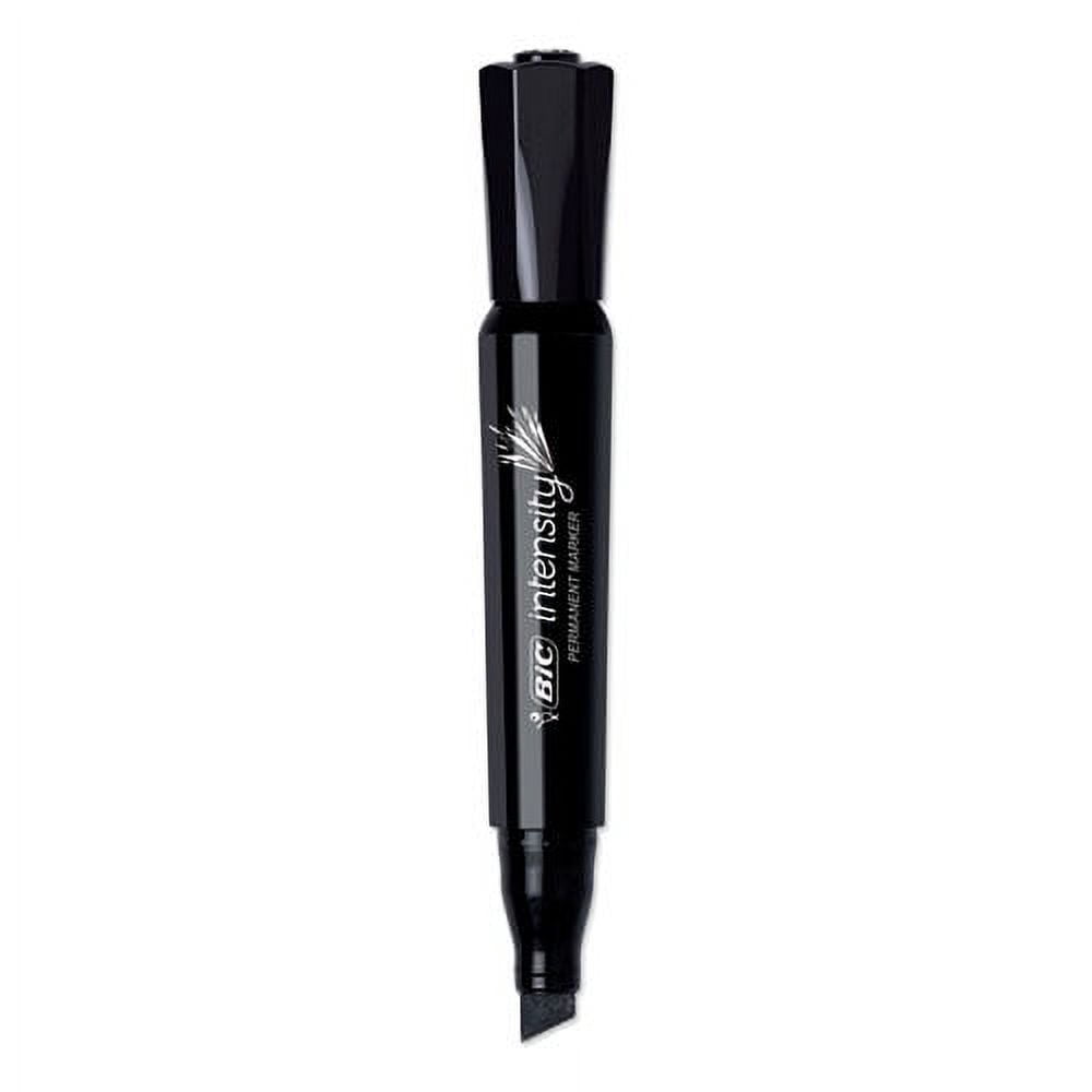 Intensity Chisel Tip Permanent Marker Value Pack, Broad Chisel Tip, Black, 36/pack | Bundle of 2
