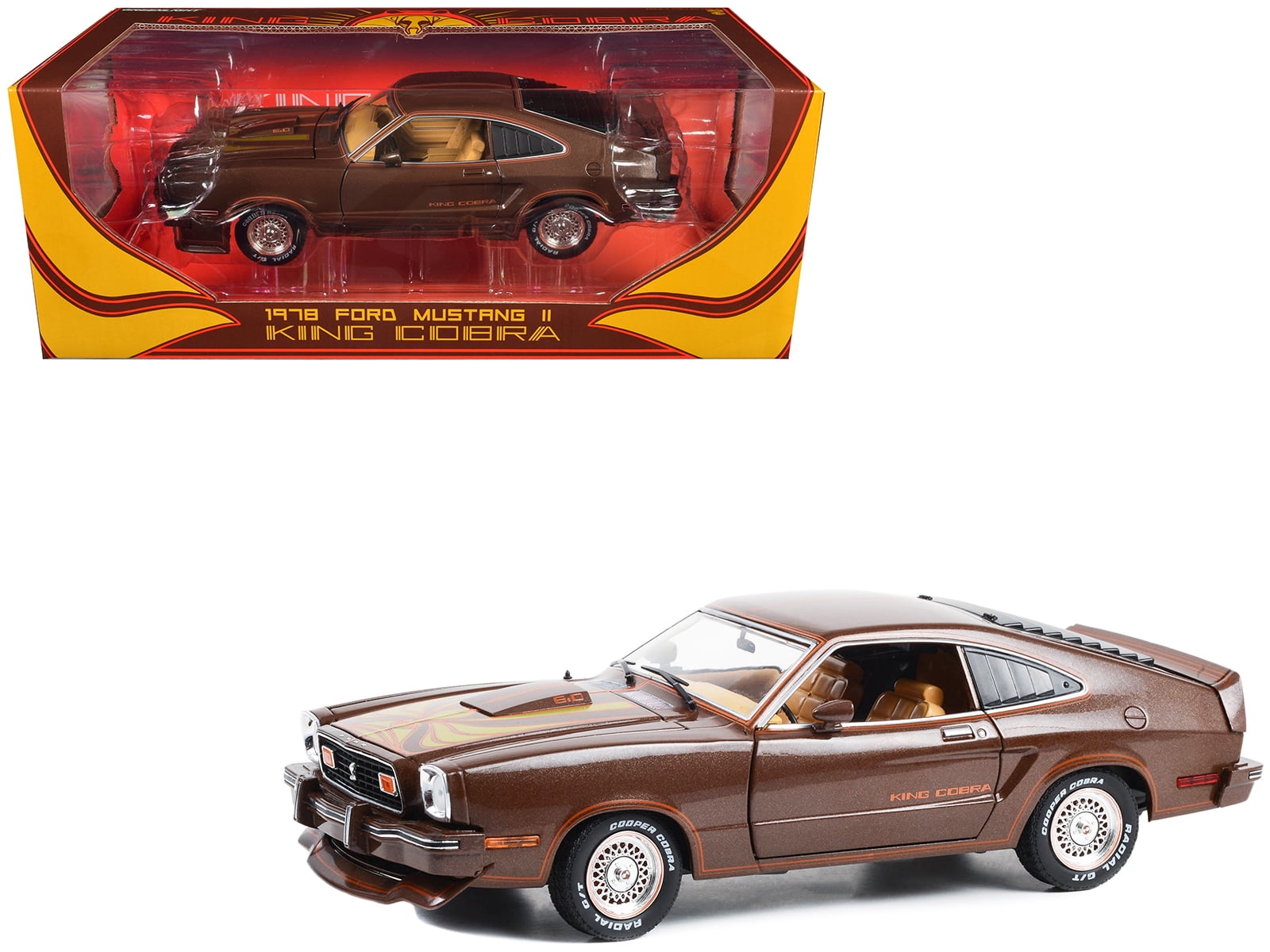 1978 Ford Mustang II King Cobra Blue 1/18 Diecast Car Model