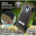 thumbnail image 3 of Brown Tri-Shield Rugged Case Cover [with Metal Kickstand + Wrist Strap Lanyard] for LG Stylo 5, Stylus-5, 3 of 9