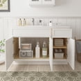 thumbnail image 5 of 54" Freestanding Bathroom Vanity Cabinet without Top in White, 5 of 6