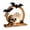D, variant on Halloween Wooden Ghost Tabletop Sign, Moon Arch Ghost Pumpkin Witch Skull Horse Carriage Boo Ville Wooden Centerpiece Decor