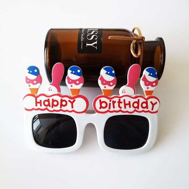 Gafas de sol de feliz cumpleaños, accesorios para fotos de cumpleaños, gafas divertidas y novedosas, fiesta de cumpleaños para niños y adultos