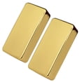 thumbnail image 4 of Paquete de 2 cubiertas de repuesto para pastilla de latón de Guitarra eléctrica 32x71.5mm Kusrkot dorado Guitarra Humbucker Pickup Cover, 4 of 7