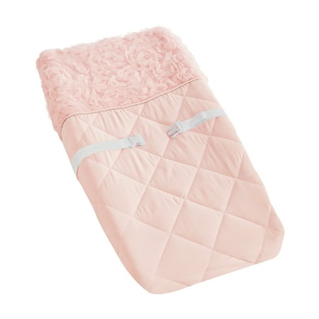 UPC: 0846480078227 | Pink Floral Rose Changing Pad Cover by Sweet Jojo Designs