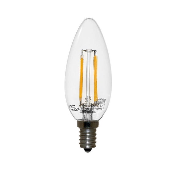 Filament Style LED Bulb B11 4 Watt Dimmable (40W Equiv) 330 Lumens by Euri