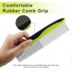 thumbnail image 5 of Dog Comb, Cat Comb For Removes Tangles And Knots, With Wide&narrow Stainless Steel Teeth, With Anti-slip Comfort Grip Handle,(1 pc), 5 of 5