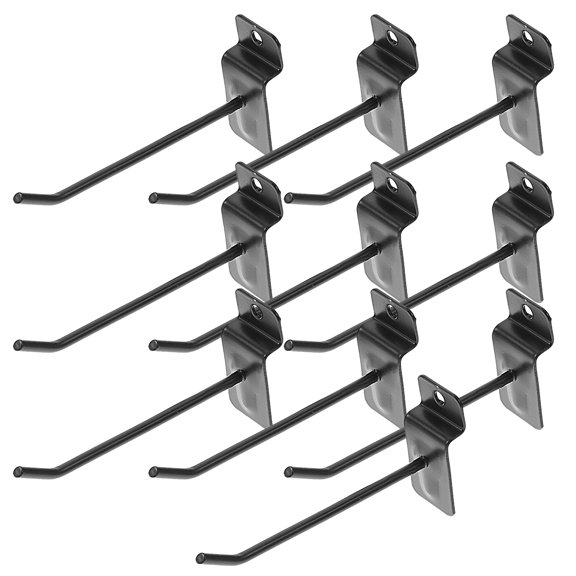 MLINS 10-Pack Heavy Duty Pegboard Utility Hooks 10cm - Peg Board Tool Hooks for Garage, Workshop, and Display Organization