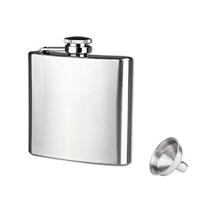 Mini Petaca portátil 4 5 6 7 8 9 10 18 oz Frasco de licor de cadera Acero inoxidable con Embudo de tapa Advancent