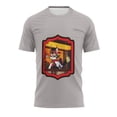 thumbnail image 2 of Hazbin Hotel Camiseta hombre Graphic Text Pool 3D Printing Street Casual Manga Corta Ropa Impresa Básica Light Gray/S, 2 of 6