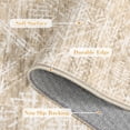 thumbnail image 3 of Washable Rug 9x12 Area Rug for Bedroom Vintage Living Room Rug Neutral Farmhouse Rug Non Slip Large Area Rug Soft Throw Rugs Stain Resistant Carpet for Dining Room Nursery Beige 9'x12', 3 of 8