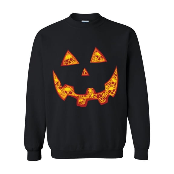 IWPF - Women Sweatshirts and Hoodies - Halloween Costume Pumpkin Face