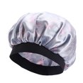 thumbnail image 1 of Capó de pelo de ancho de bronceado de bronceado bufanda bufanda para dormir gorra de moda softness sombrero turbans cabeza cubierta de pelo envolturas para las mujeres durmiendo gris flamingo Scienceny AP008211-20, 1 of 6