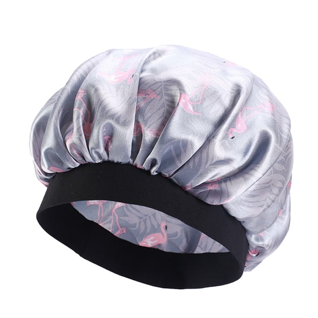 Capó de pelo de ancho de bronceado de bronceado bufanda bufanda para dormir gorra de moda softness sombrero turbans cabeza cubierta de pelo envolturas para las mujeres durmiendo gris flamingo Scienceny AP008211-20