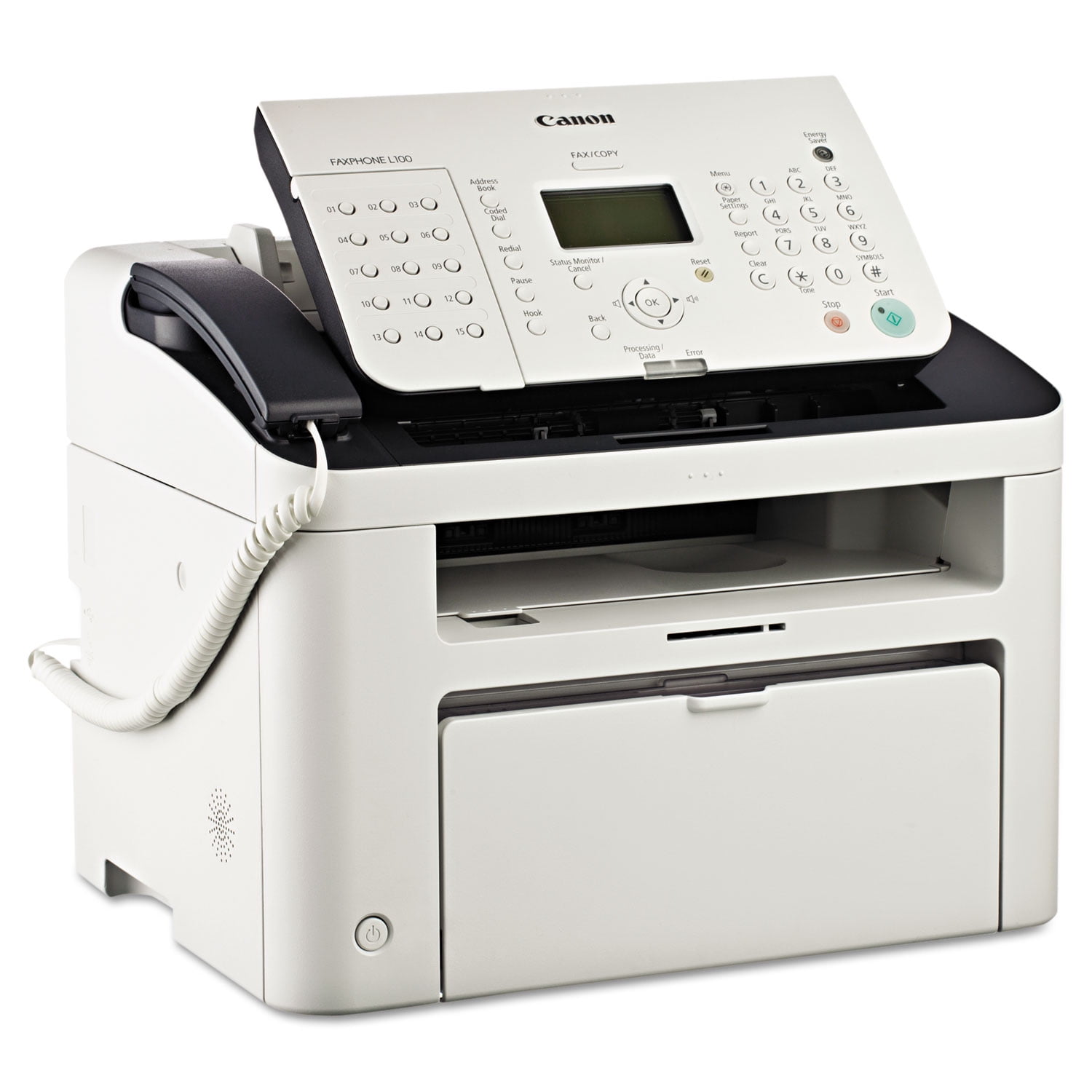 Canon FAXPHONE L190 Multifunction Laser Fax Machine,White/grey 