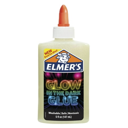 Elmer’s 5oz. Glow-in-the-Dark Liquid Glue, Washable, Natrual, Great for Making (Best Slime Recipe Without Glue)