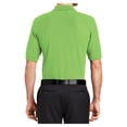 thumbnail image 2 of Mens Silk Touch Polyester/Cotton Polo with Pocket Lime 5X-Large, 2 of 6