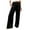 Black, variant on Bjutir Womens Pants Wide Leg Pants Summer Casual High Waisted Palazzo Pants Baggy Beach Trousers With Pocket Beige L