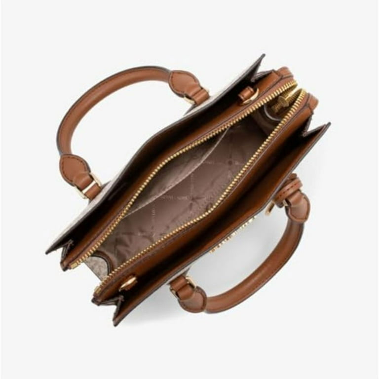 Michael Kors Sheila Small Faux Saffiano Leather Satchel, Vanilla